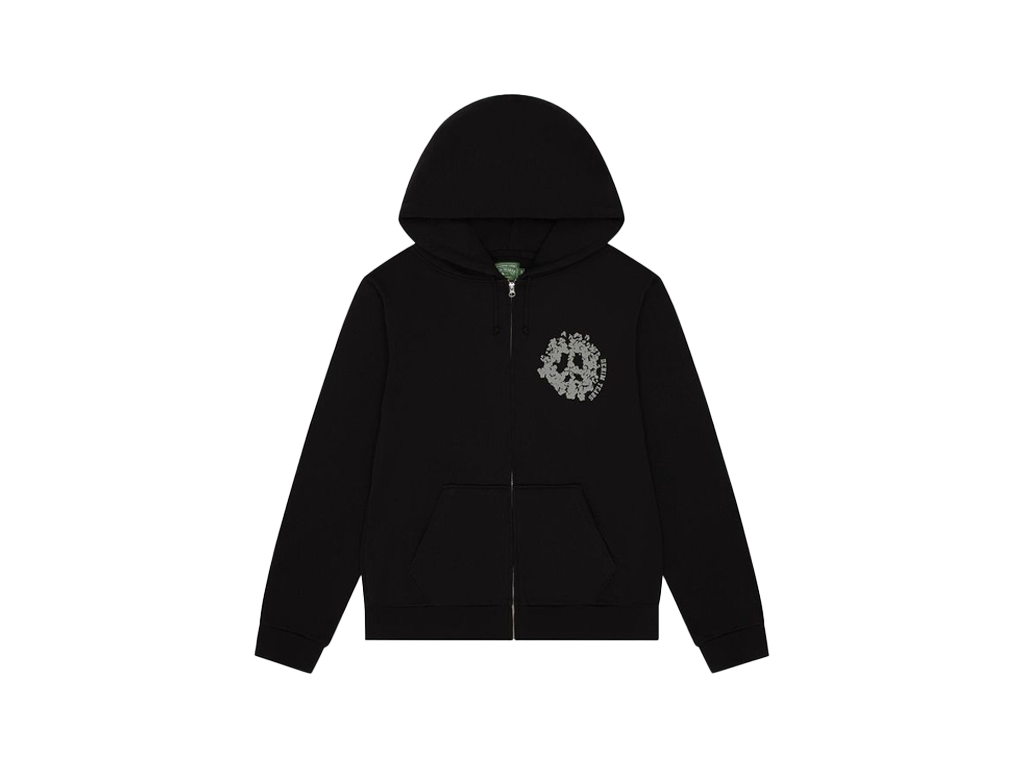 Denim Tears Denim University Zip Hoodie Black-Denim Tears-pikastore.cz