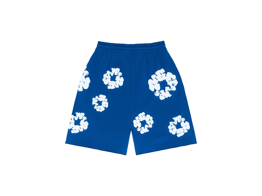 Denim Tears The Cotton Wreath Short Royal Blue-Clothing-Denim Tears-pikastore.cz