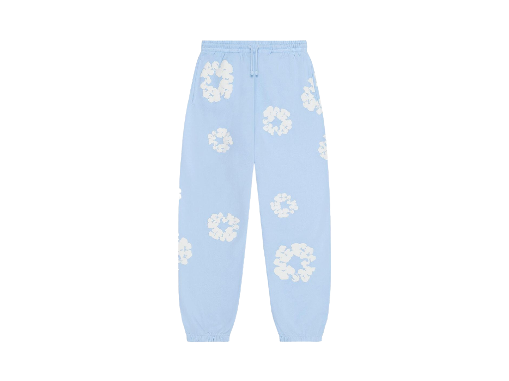 Denim Tears The Cotton Wreath Sweatpants Powder Blue – tepláky