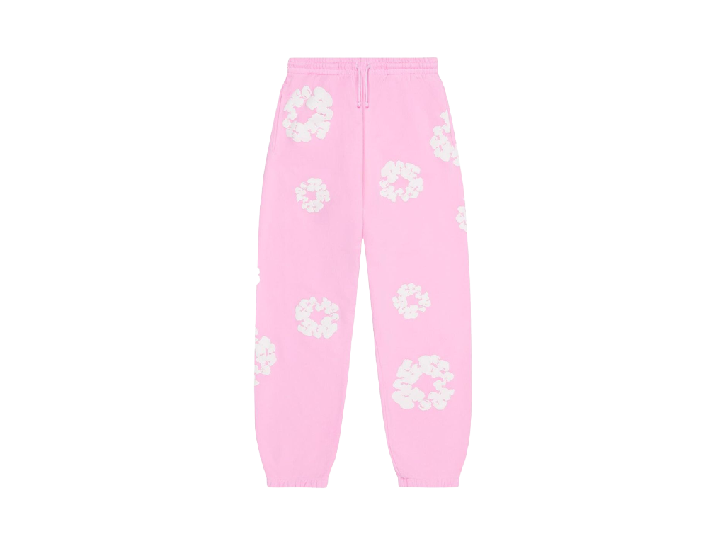 Denim Tears The Cotton Wreath Sweatpants Powder Pink – tepláky, růžová