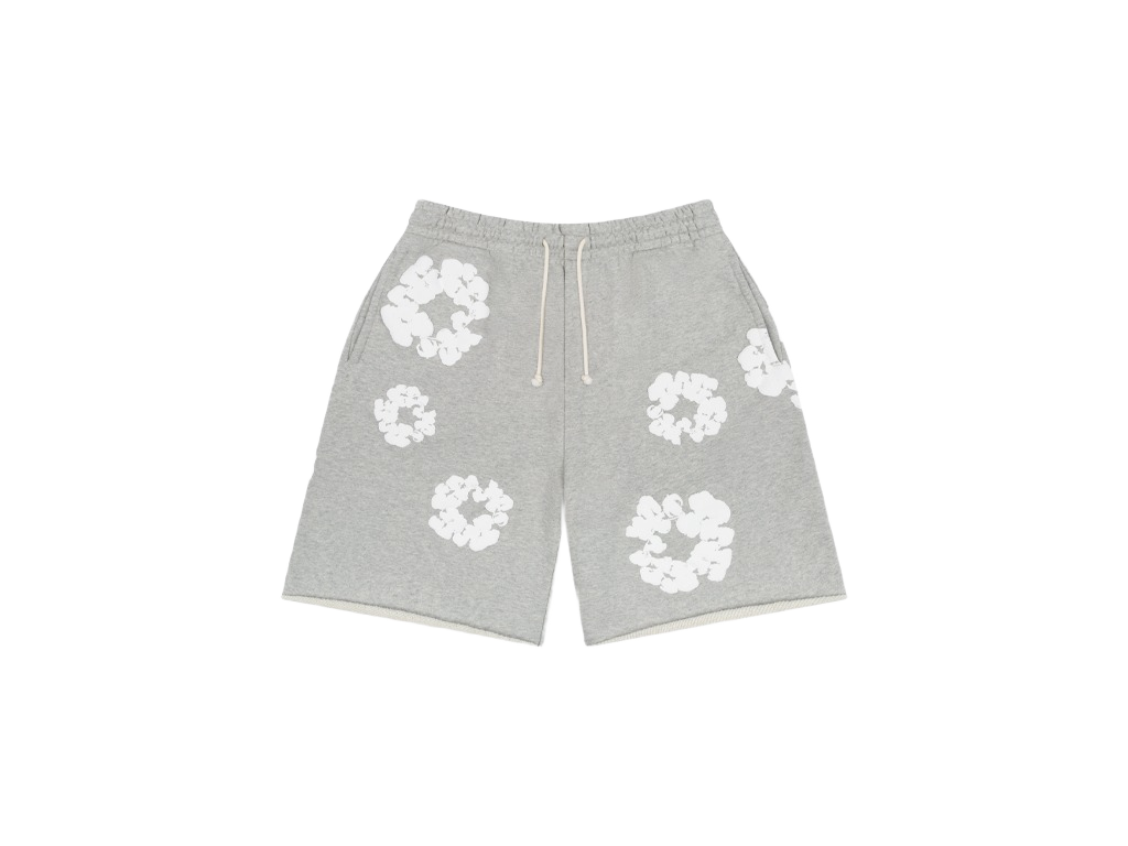 Denim Tears The Cotton Wreath Shorts Grey-Denim Tears-pikastore.cz