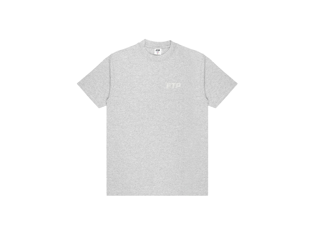 FTP Rhinestone Logo Tee Heather Grey-FTP-pikastore.cz