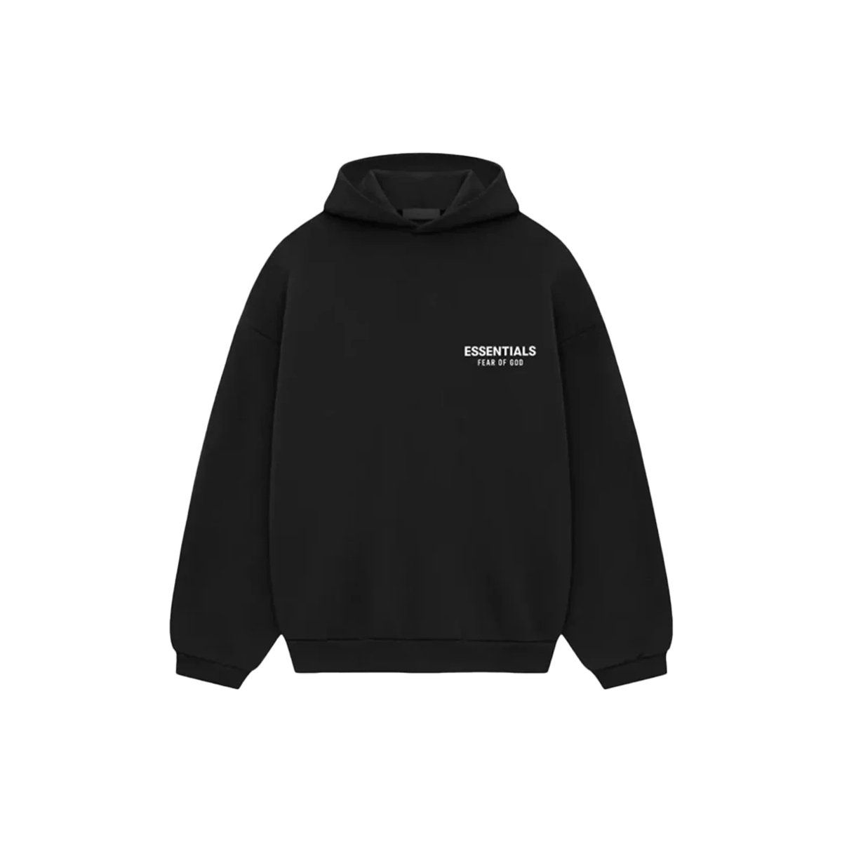 Fear of God Essentials Fleece Hoodie S24 Black-Fear of God-pikastore.cz