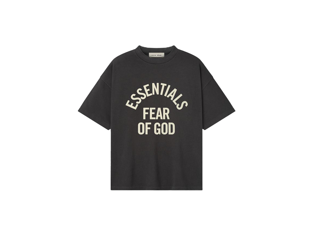 Fear of God Essentials Campus 90s Short-Sleeve Tee Faded Black – tričko, černá