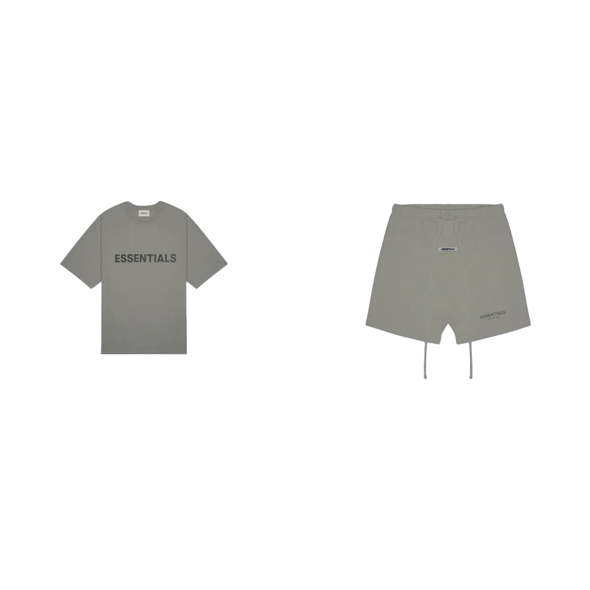 Fear of God Essentials S20 Shorts + S20 T-Shirt Gray - SET-Bundle-Fear of God-pikastore.cz