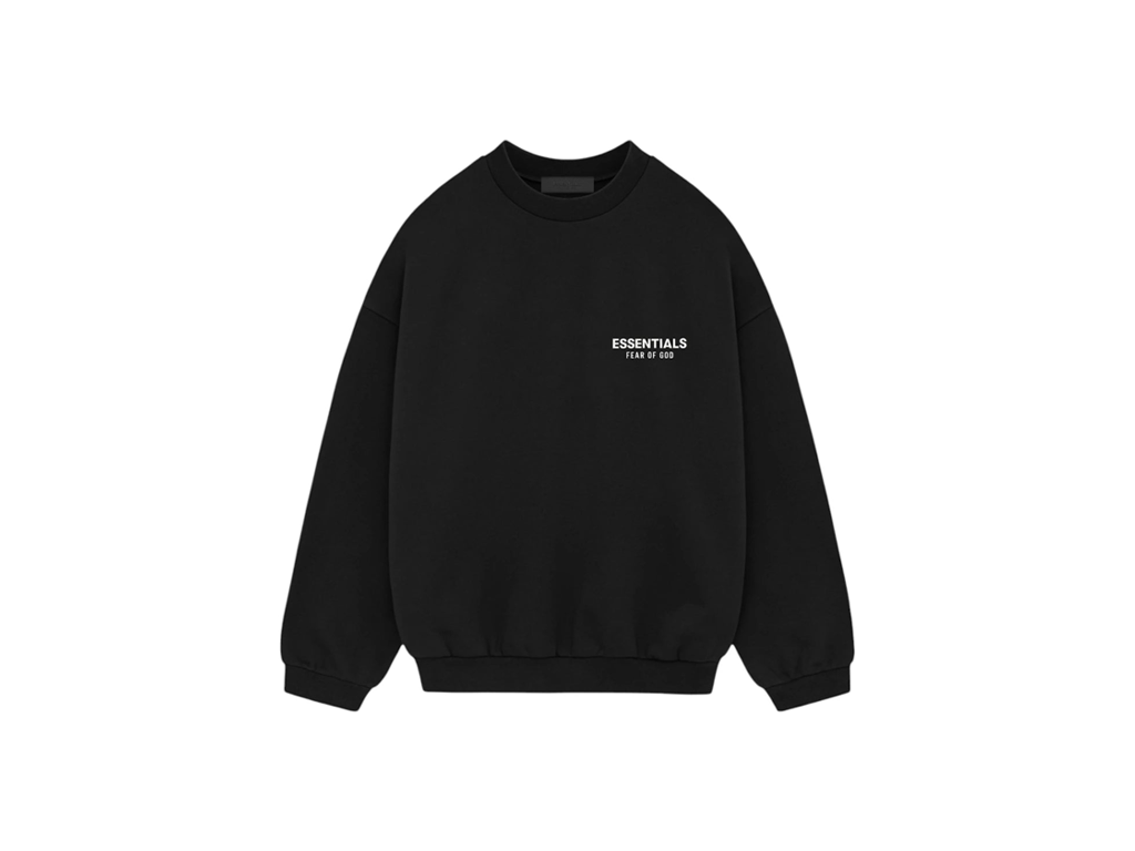 Fear of God Essentials S24 Fleece Crewneck Black-Fear of God-pikastore.cz