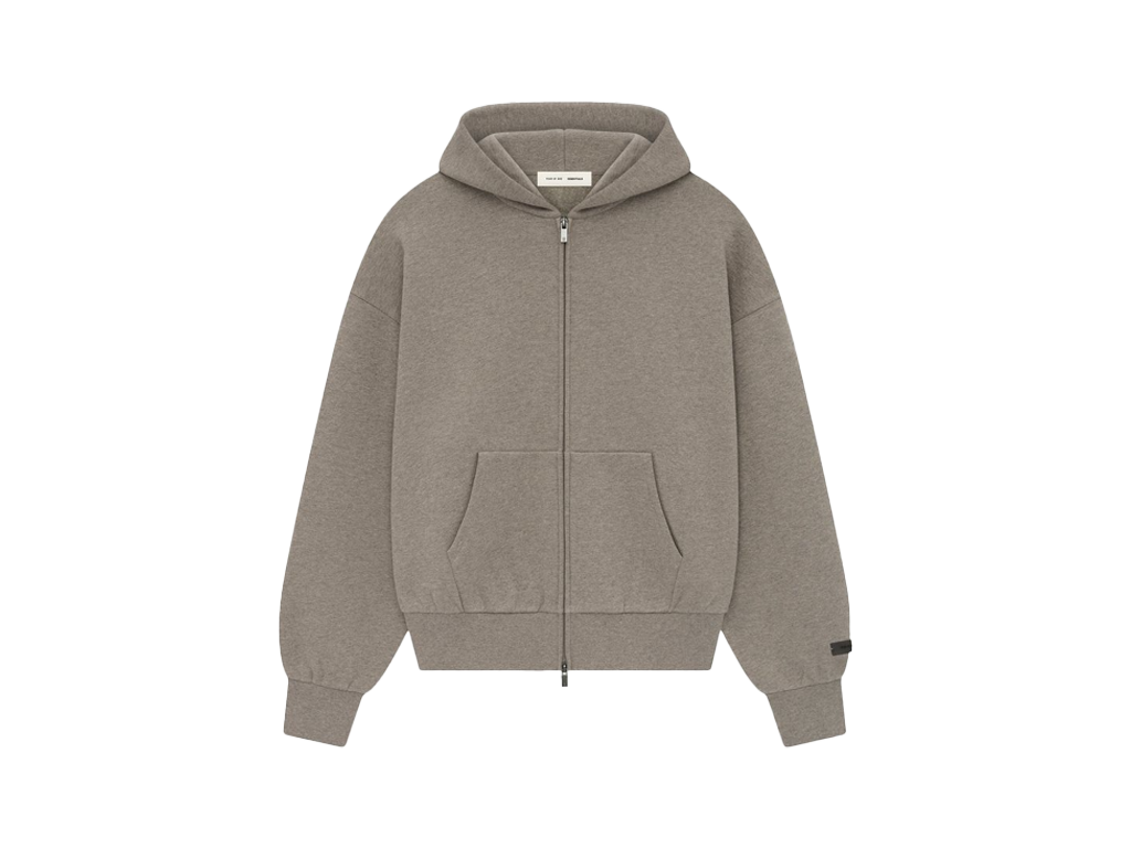 Fear of God Essentials S25 Zip-Up Hoodie Homestead Heather-Fear of God-pikastore.cz