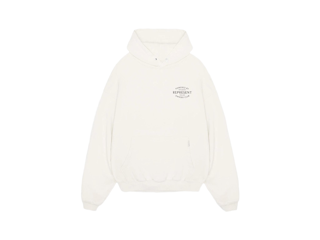 Represent Owners Club Stamp Hoodie Flat White-Represent-pikastore.cz