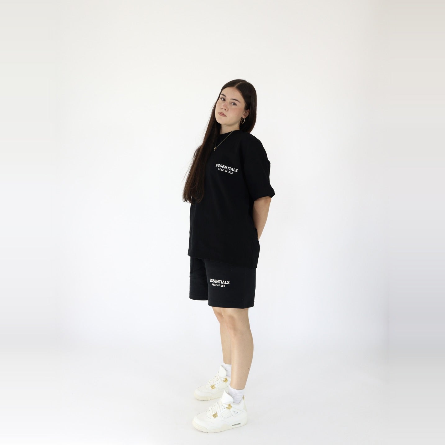 pikastore.cz - Fear of God Essentials S25 T-Shirt Jet Black + S25 Shorts Jet Black SET-Bundle-pikastore.cz-pikastore.cz