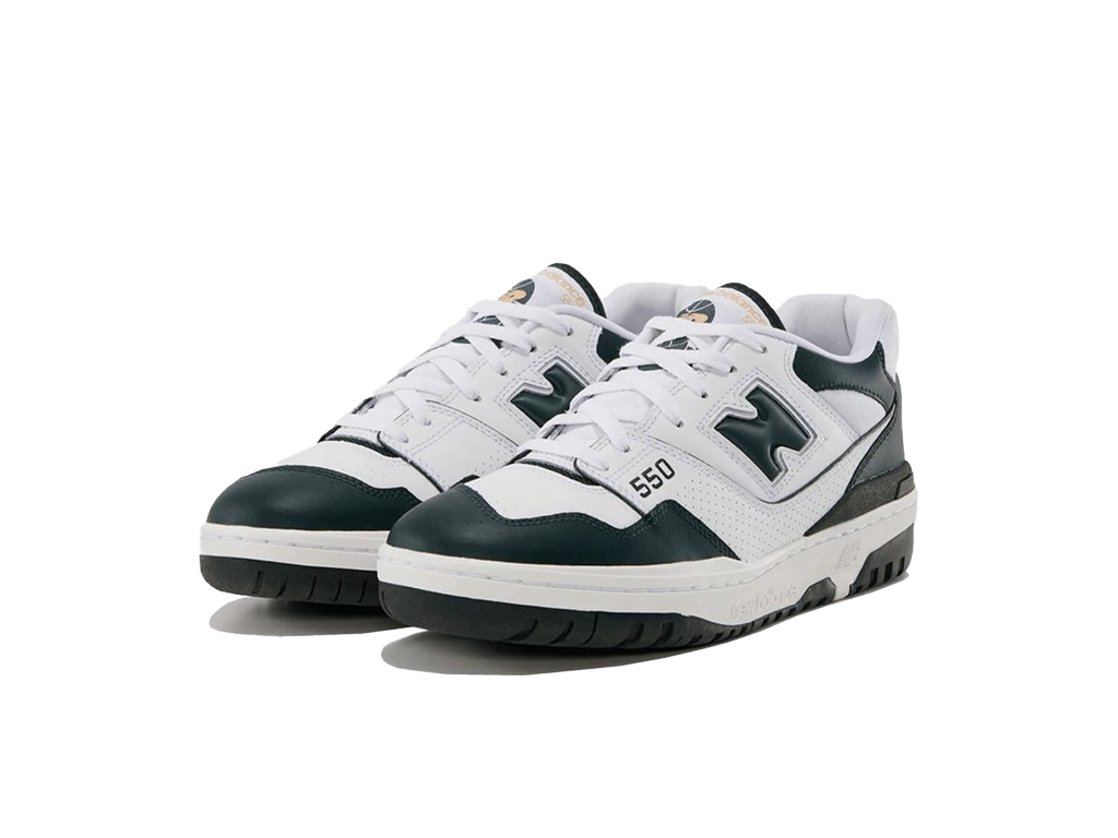 New Balance 550 White Dark Green-sneakers-New Balance-pikastore.cz