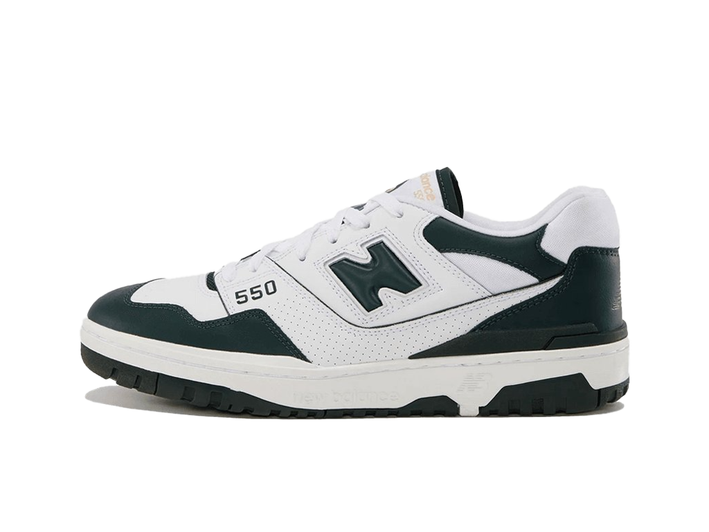 New Balance 550 White Dark Green-sneakers-New Balance-pikastore.cz