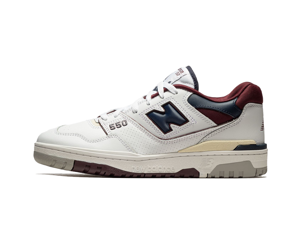 New Balance 550 White Indigo Burgundy-New Balance-pikastore.cz