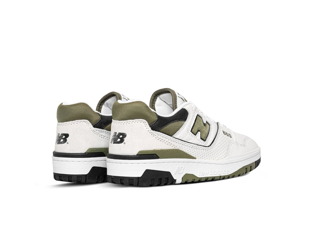 New Balance 550 White Dark Olivine-New Balance-pikastore.cz