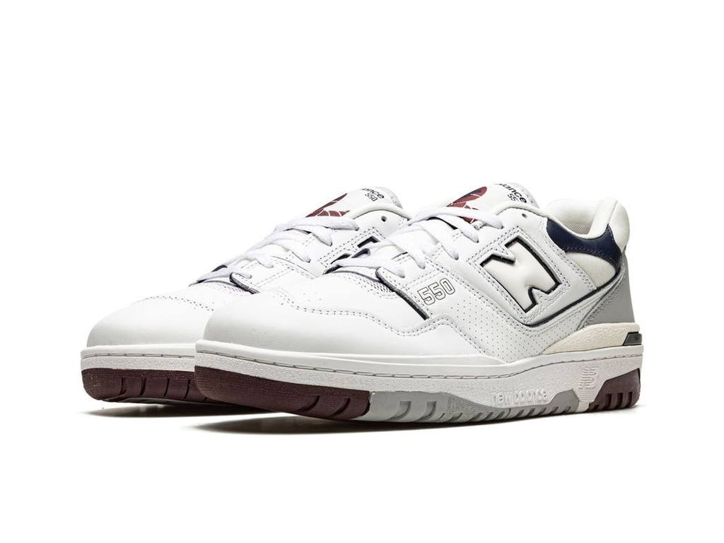 New Balance 550 White Indigo Burgundy-New Balance-pikastore.cz