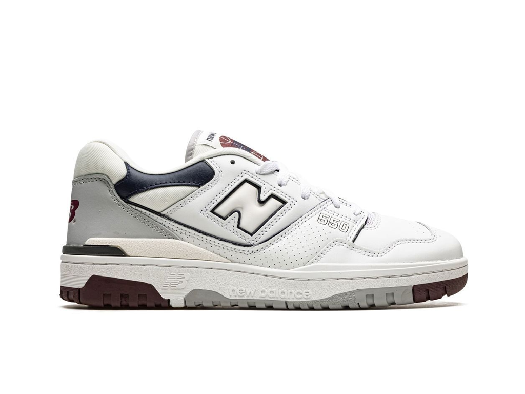 New Balance 550 White Indigo Burgundy-New Balance-pikastore.cz