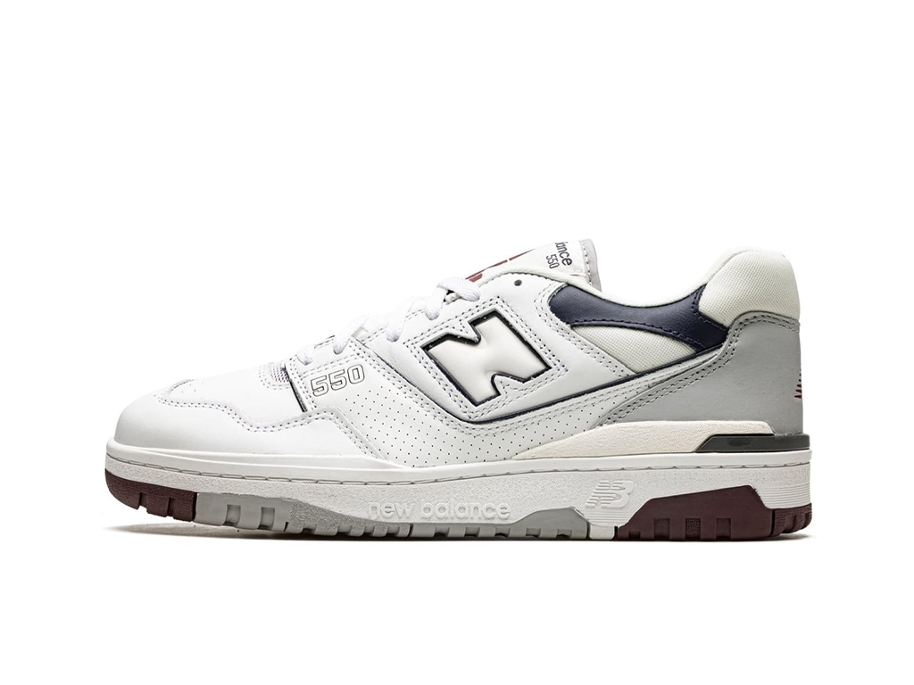 New Balance 550 White Indigo Burgundy-New Balance-pikastore.cz