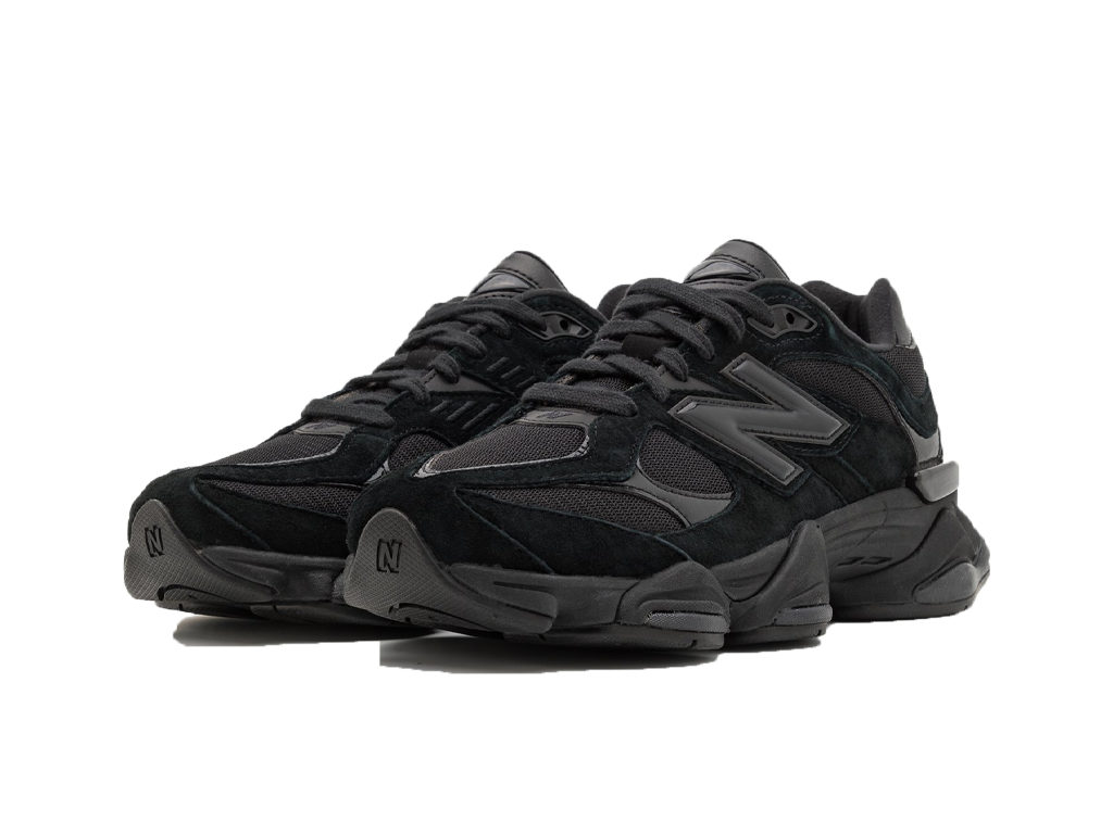 New Balance 9060 Triple Black Suede Patent-New Balance-pikastore.cz