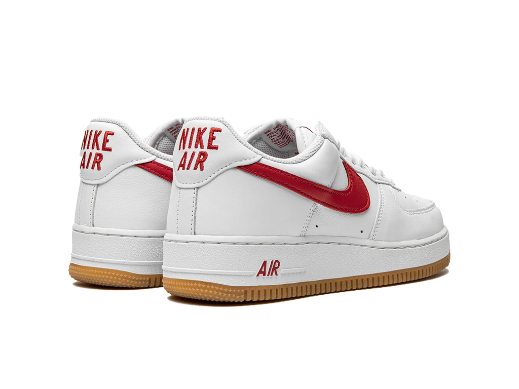 Nike Air Force 1 Low Color of the Month - White University Red