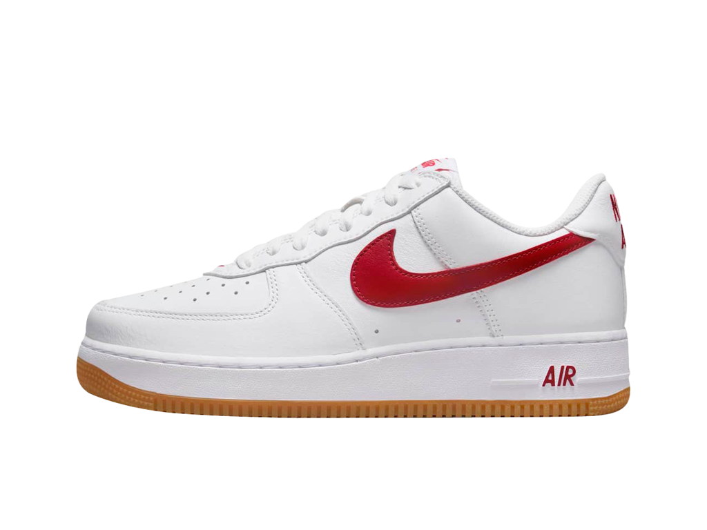 Nike Air Force 1 Low Color of the Month - White University Red