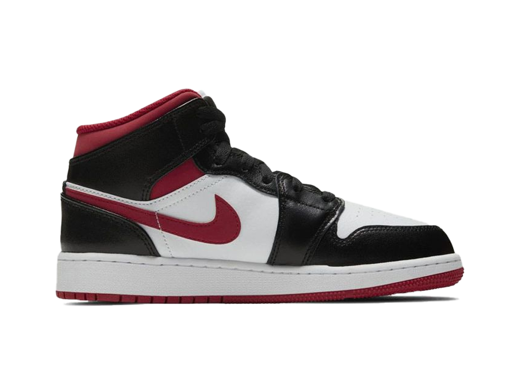 Nike Air Jordan 1 Mid GS Black Gym Red – skor – foto 3 av 5