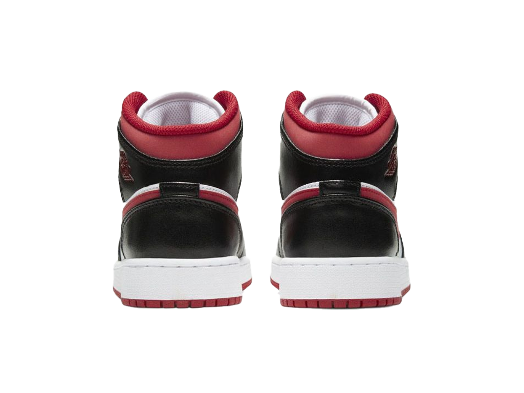Nike Air Jordan 1 Mid GS Black Gym Red – skor – foto 4 av 5