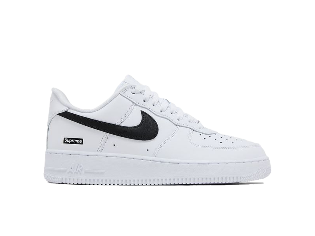 Nike Supreme x Air Force 1 Low Box Logo - White Black-Nike-pikastore.cz
