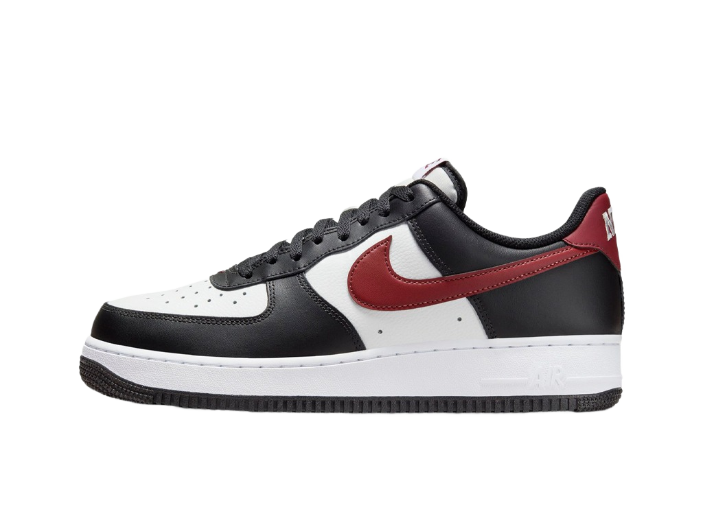 Nike Air Force 1 07 Black Dark Team Red-Nike-pikastore.cz