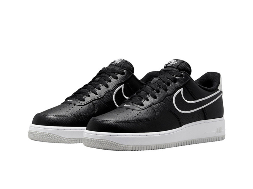 Nike Air Force 1 07 Embroidered Swoosh - Black-Nike-pikastore.cz