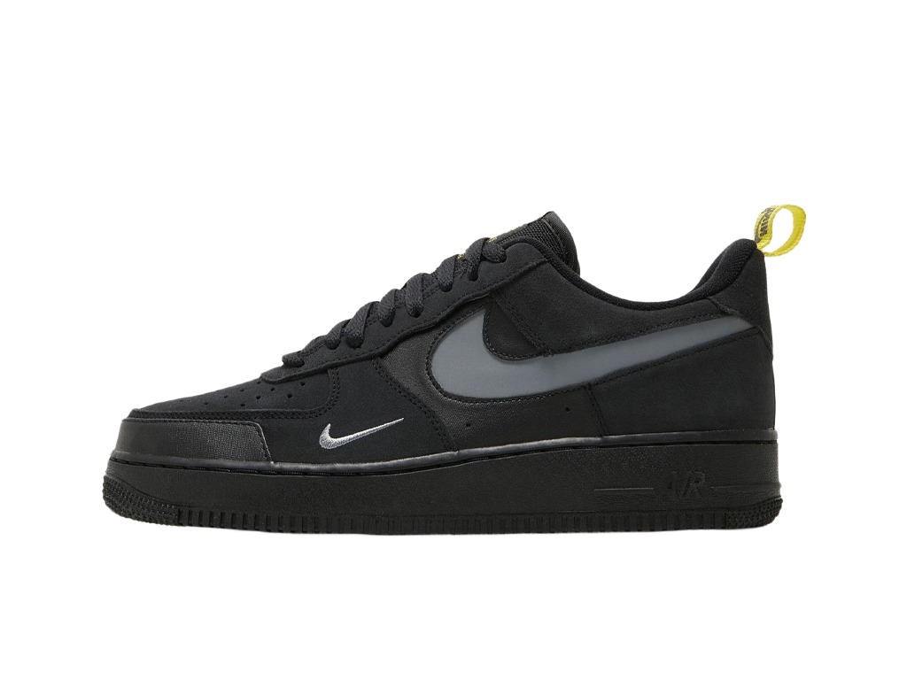 Nike Air Force 1 Low Cut Out Swoosh - Black-Nike-pikastore.cz