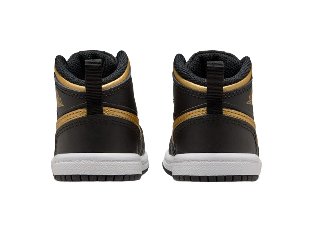 Nike Air Jordan 1 Mid TD Black Metallic Gold-Air Jordan-pikastore.cz
