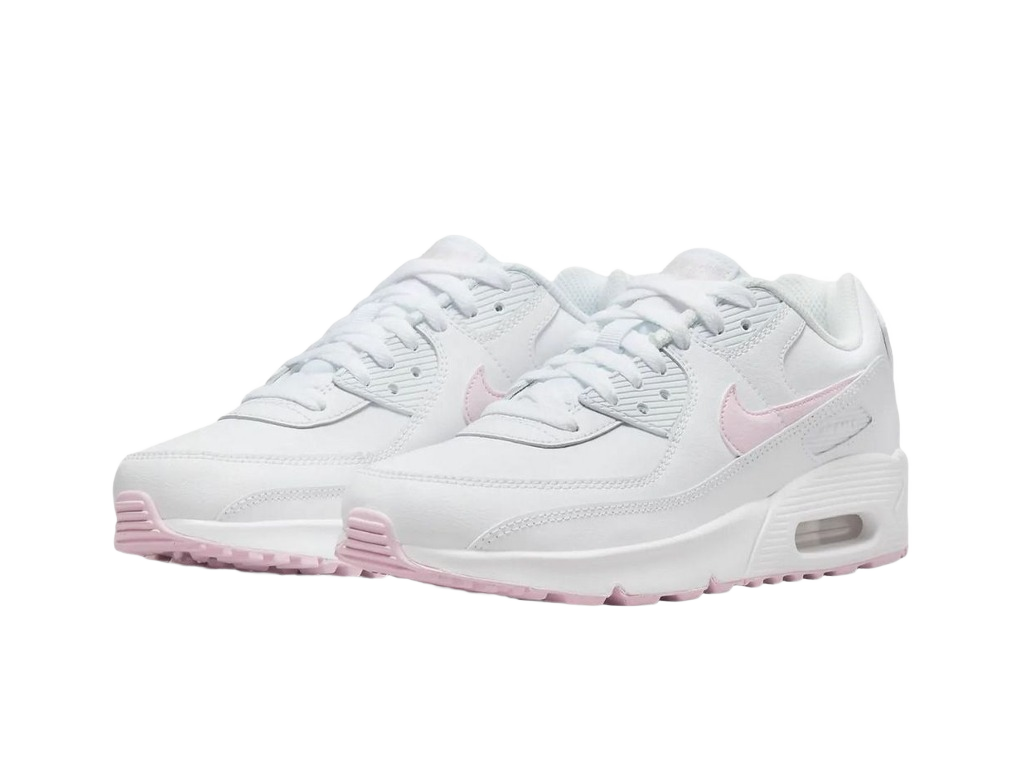 Nike Air Max 90 Leather GS White Pink Foam-Nike-pikastore.cz
