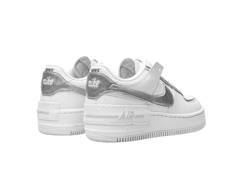 Nike Wmns Air Force 1 Shadow White Metallic Silver-Nike-pikastore.cz