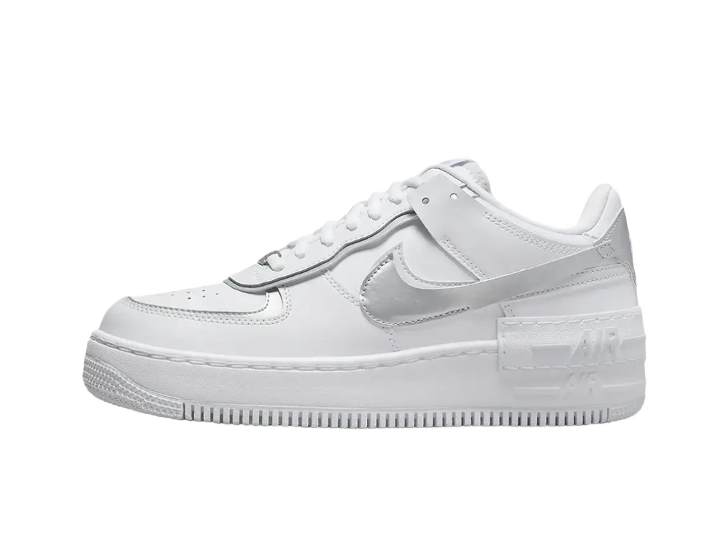 Nike Wmns Air Force 1 Shadow White Metallic Silver-Nike-pikastore.cz