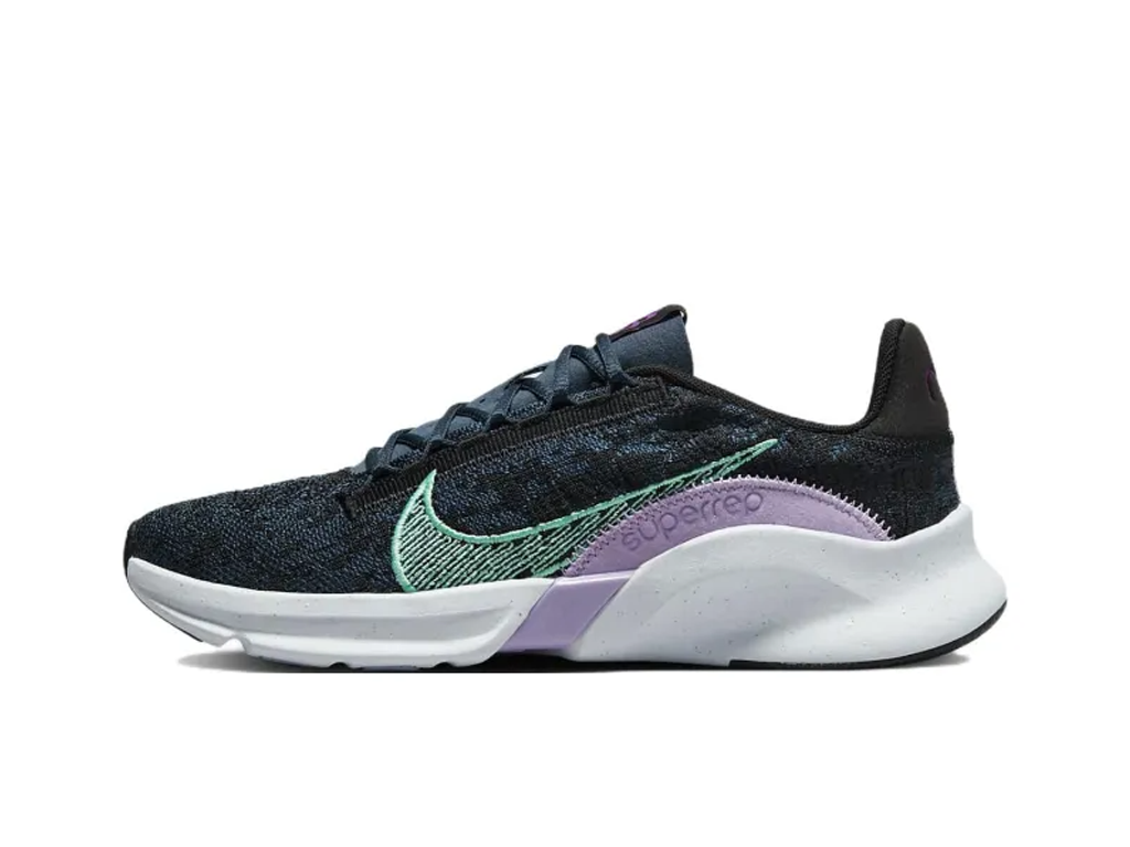 Nike Wmns SuperRep Go 3 Flyknit Next Nature Armoury Navy Green Glow-Nike-pikastore.cz