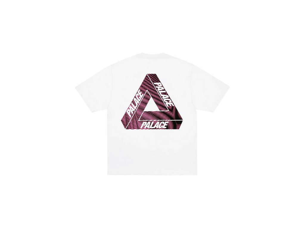 Palace Tri-Vex T-Shirt White/Pink-Palace-pikastore.cz
