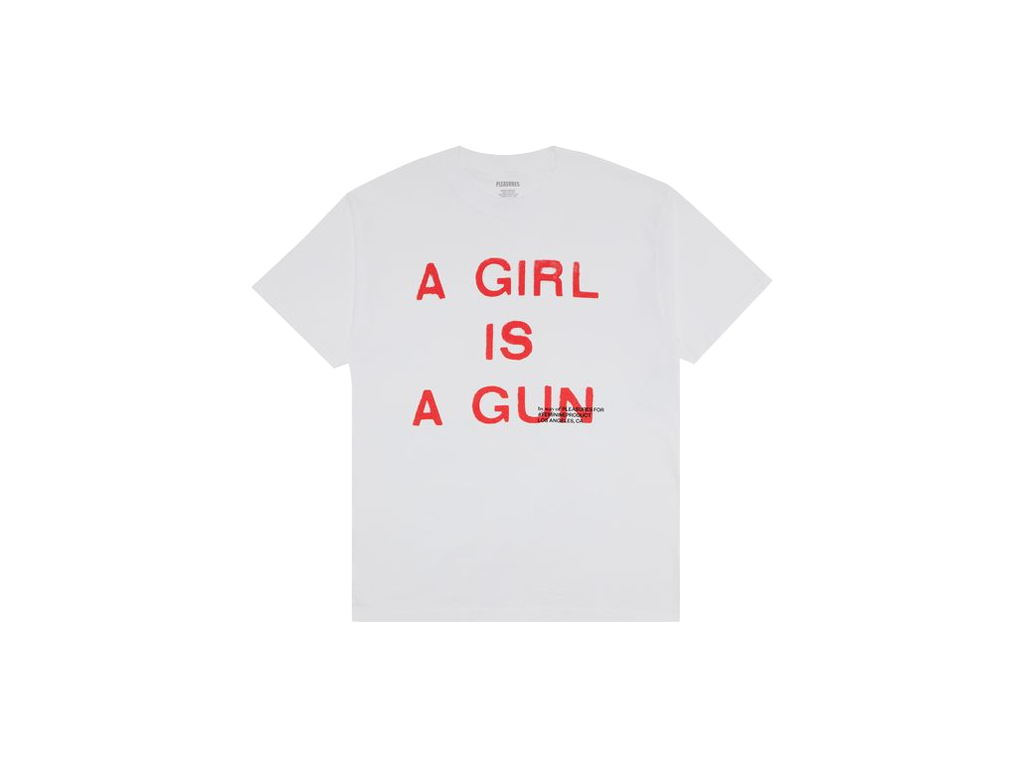 Pleasures Girl Is A Gun Tee White-Pleasures-pikastore.cz