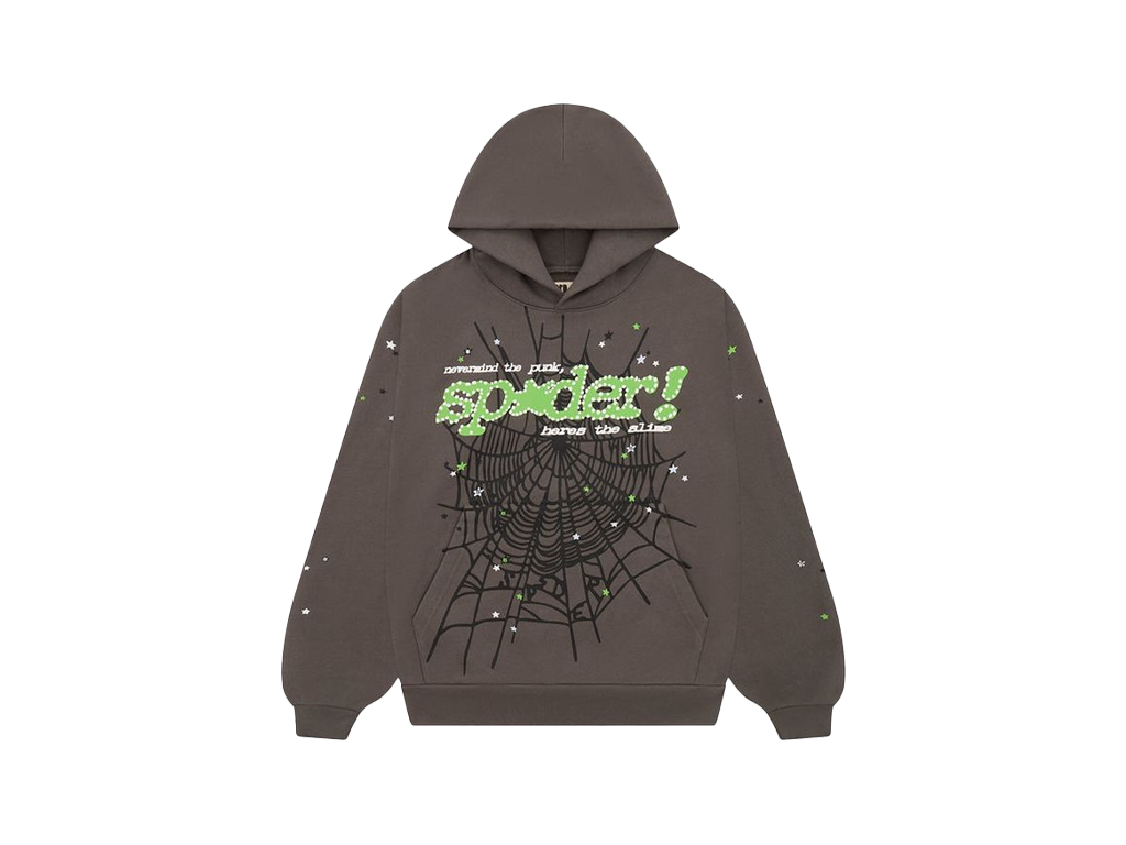 Sp5der Punk V2 Hoodie Slate Grey-Sp5der-pikastore.cz