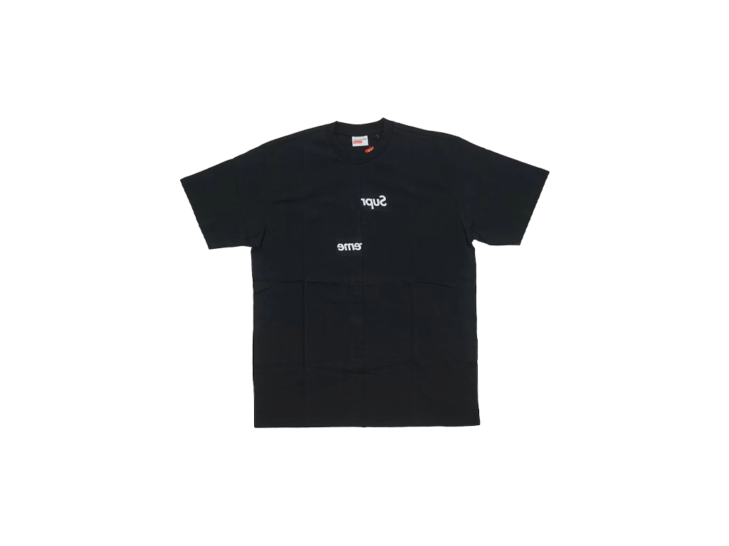 Supreme Comme des Garcons SHIRT Split Box Logo Tee Black-Supreme-pikastore.cz