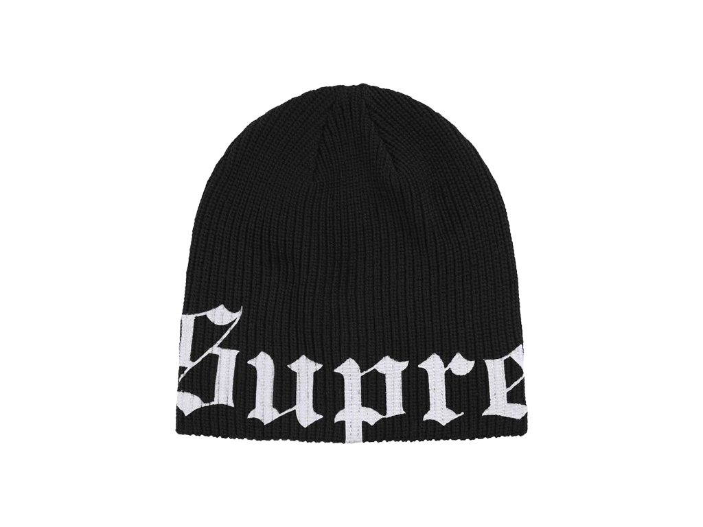Supreme Old English Printed Beanie Black-Supreme-pikastore.cz