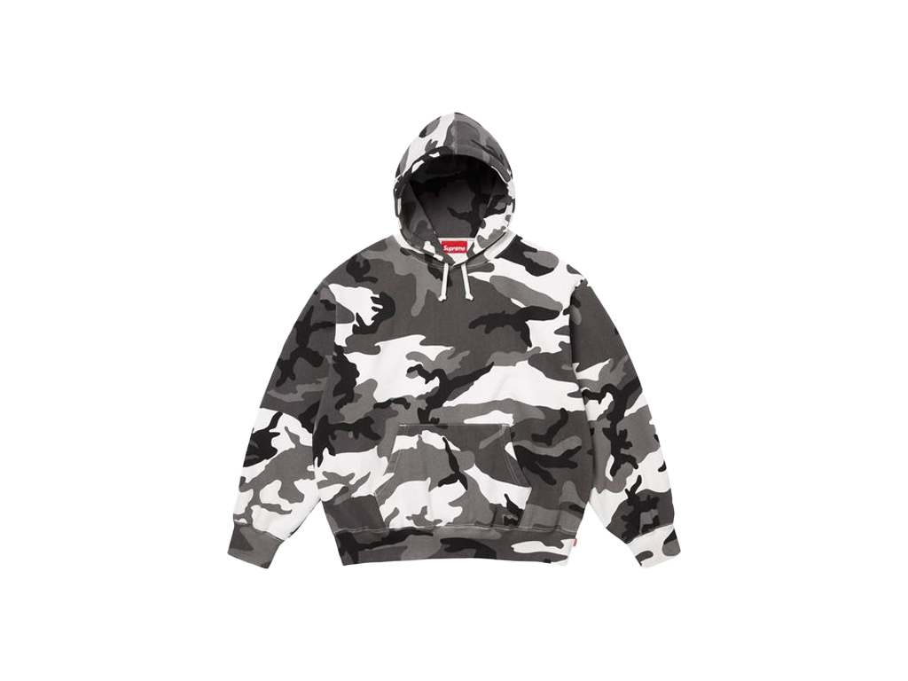 Supreme Satin Applique Hooded Sweatshirt (SS26) Snow Camo-Supreme-pikastore.cz