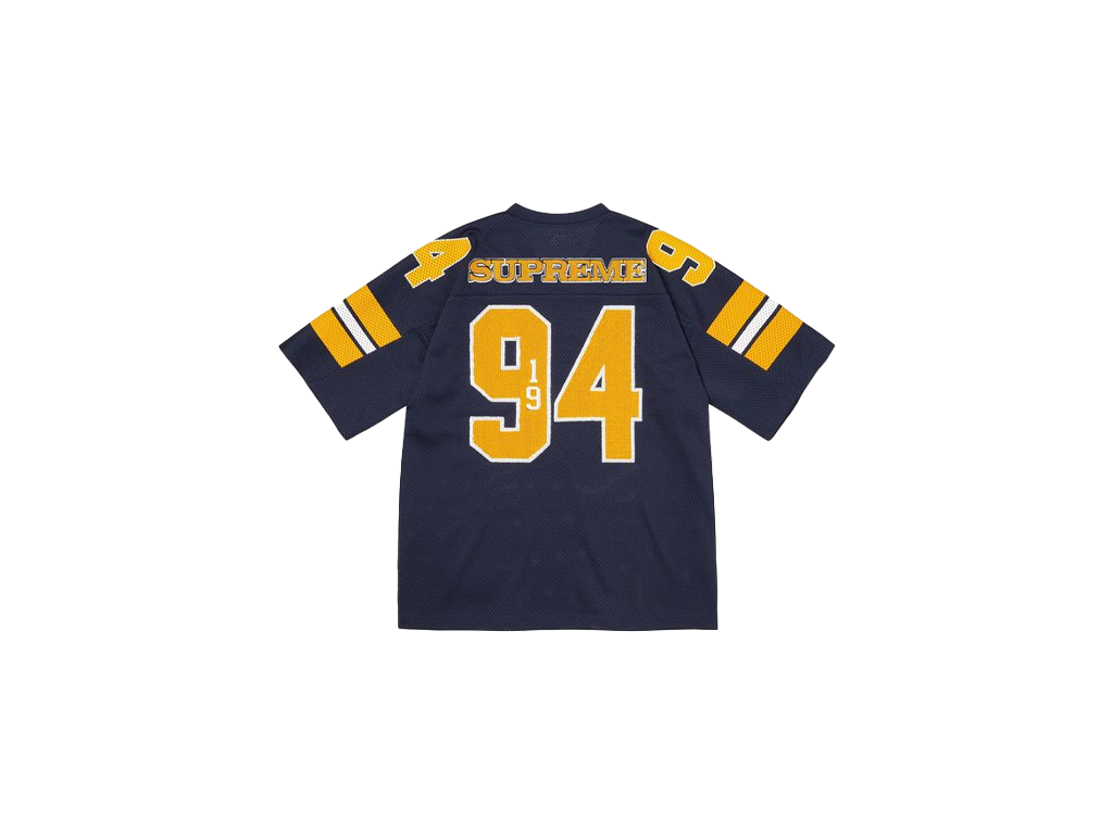 Supreme Sequin Football Jersey Navy-Supreme-pikastore.cz