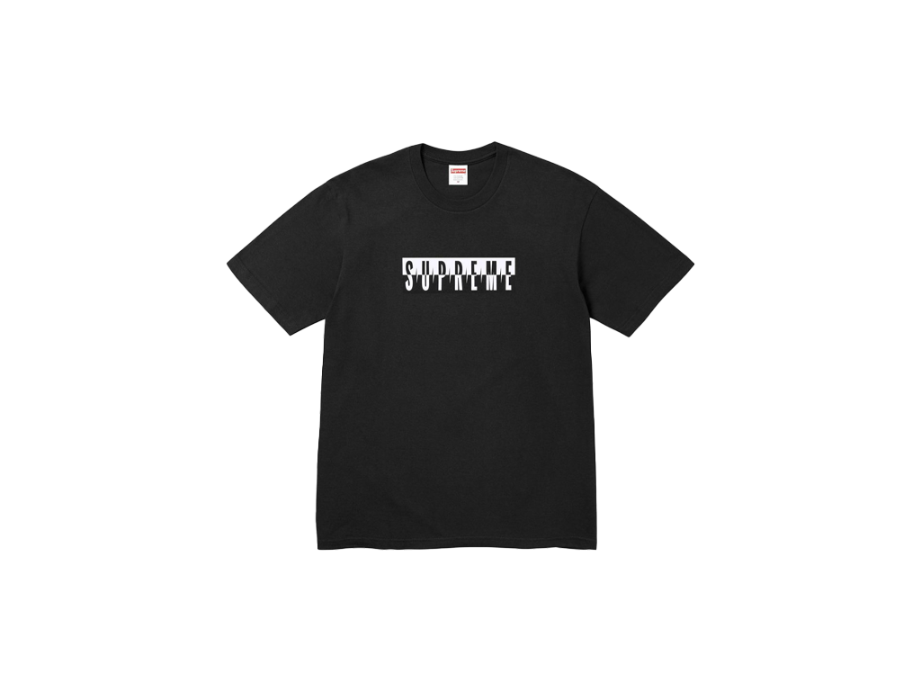 Supreme Split Tee Black-Supreme-pikastore.cz