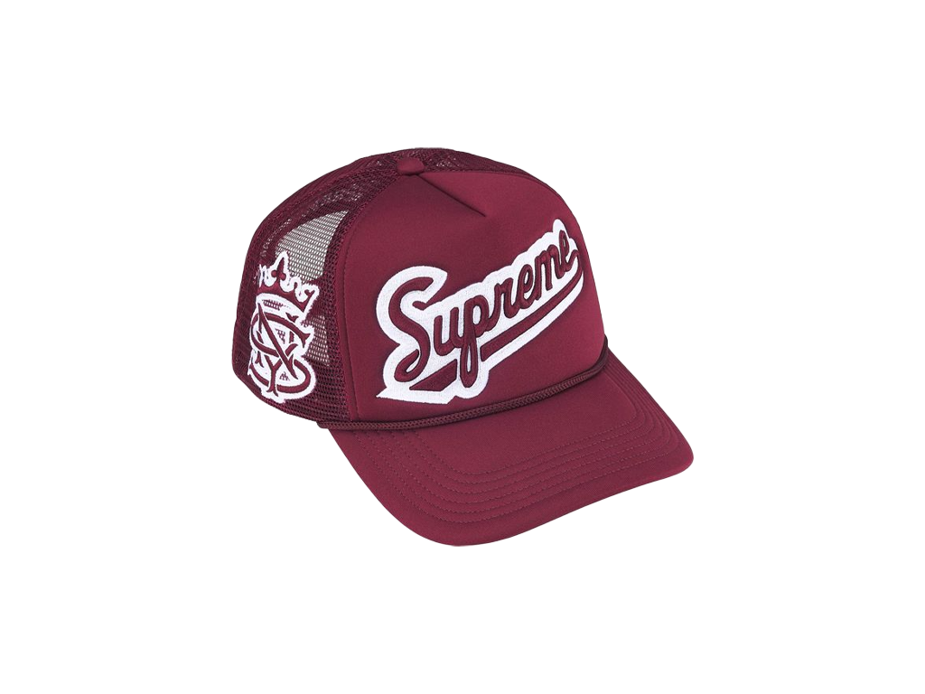 Supreme University Mesh Back 5-Panel Cardinal-Supreme-pikastore.cz