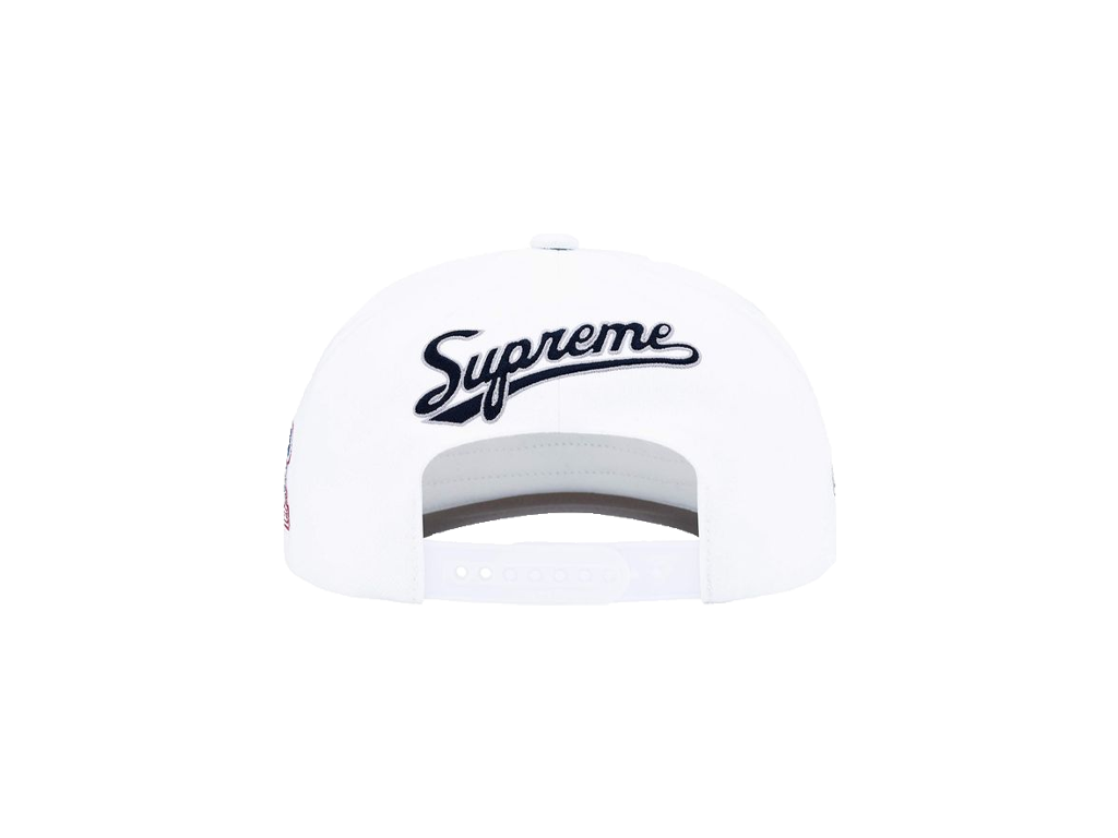 Supreme World Famous S Logo 6-Panel Hat White-Supreme-pikastore.cz