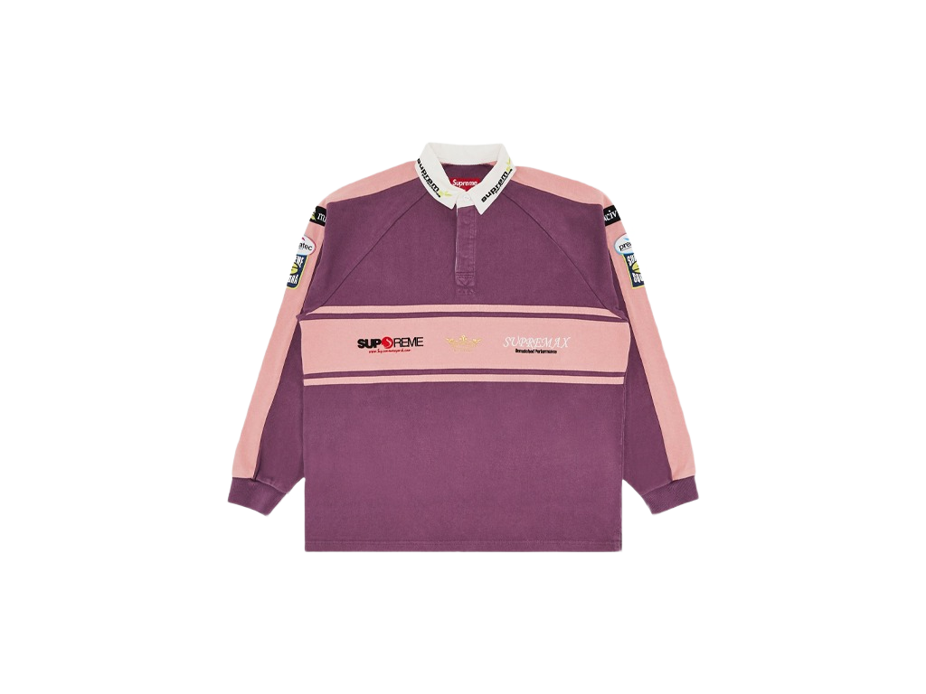 Supreme Chest Stripe Rugby Pink-Supreme-pikastore.cz