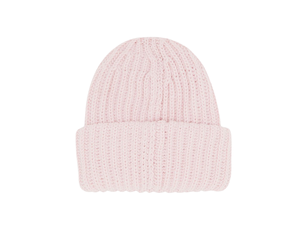 Supreme Classic Logo Chunky Ribbed Beanie (FW24) Light Pink-Supreme-pikastore.cz