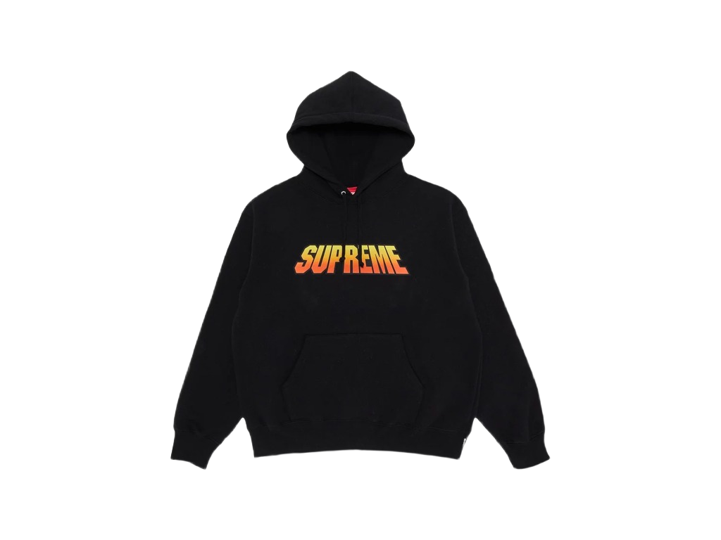 Supreme Gradient Hooded Sweatshirt Black-Supreme-pikastore.cz