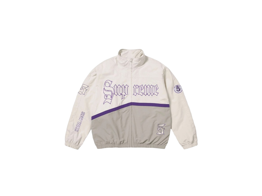 Supreme Old English Track Jacket White-Supreme-pikastore.cz