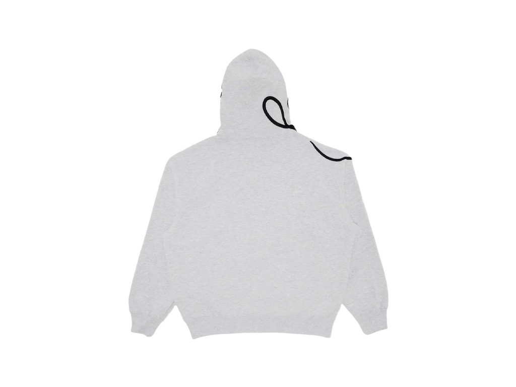 Supreme Shoulder Script Hooded Sweatshirt Heather Grey-Supreme-pikastore.cz