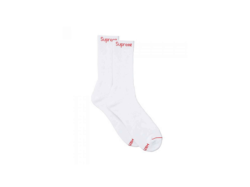 Supreme Socks White 1ks-Pikastore-pikastore.cz